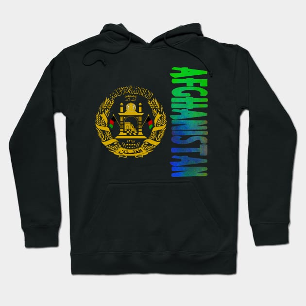 Afghanistan Coat of Arms Design Hoodie by Naves